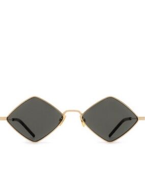 Gold Frame Black Lens Women's Sunglasses